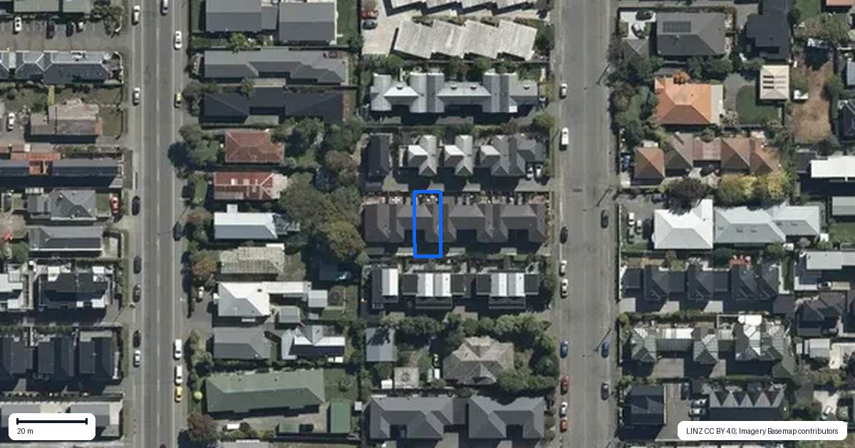 Property context map for 5/499 Manchester Street, St Albans, Christchurch