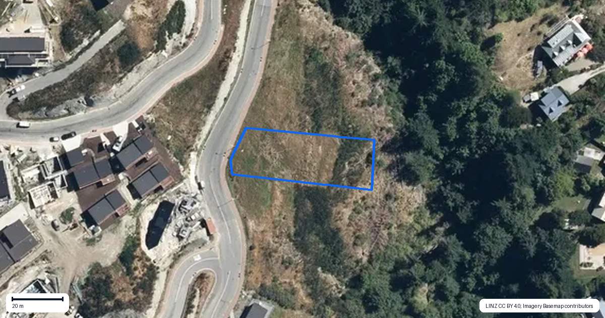 Property context map for 40 Angelo Drive, Queenstown Hill, Queenstown