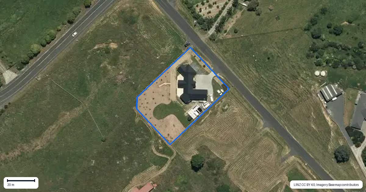 Property context map for 23 Fraser Road, Pokeno
