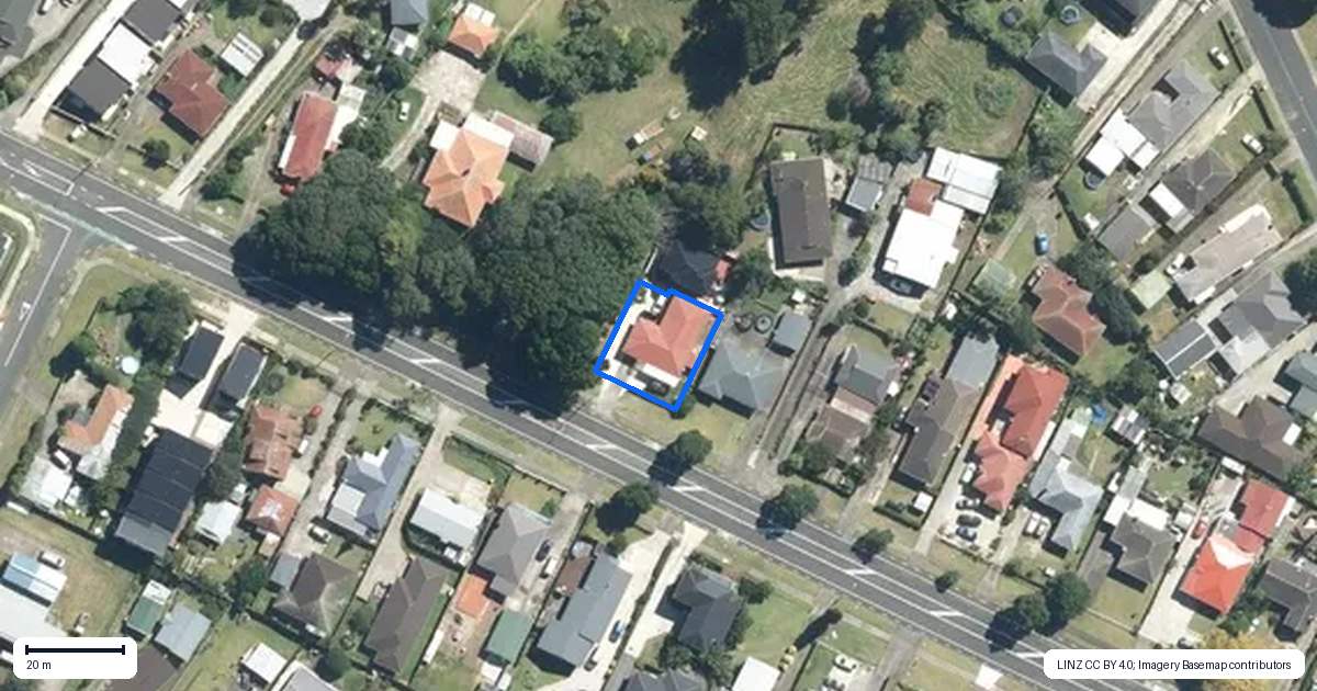 Property context map for 109 Buckland Road, Mangere East, Auckland