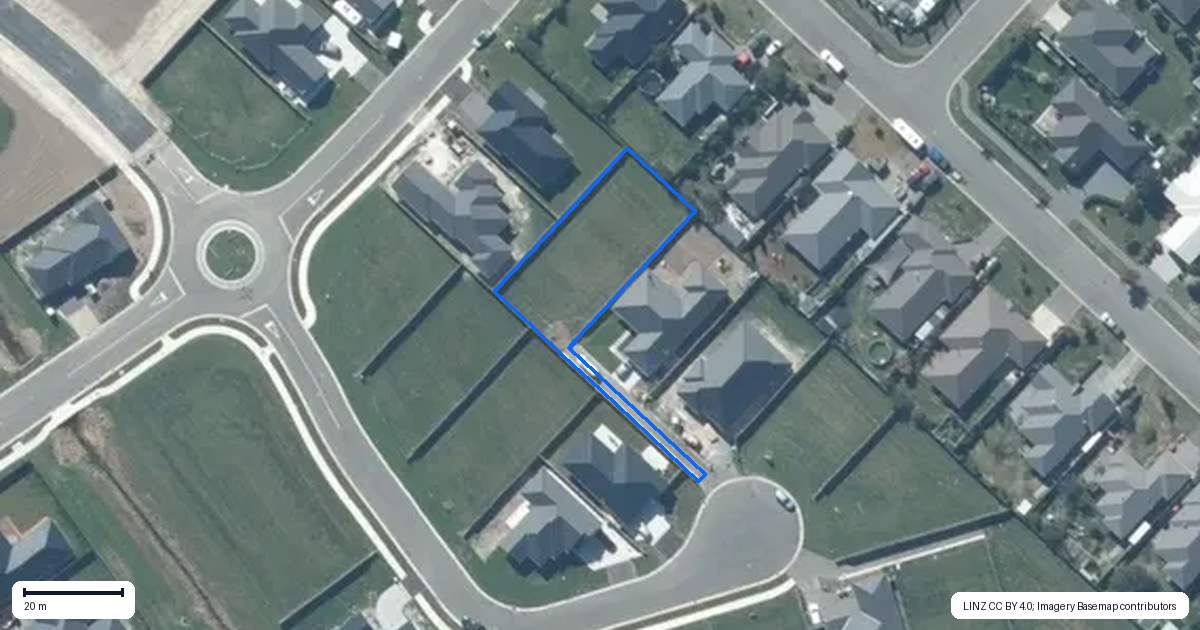 Property context map for 11 Piwakawaka Place, Leeston