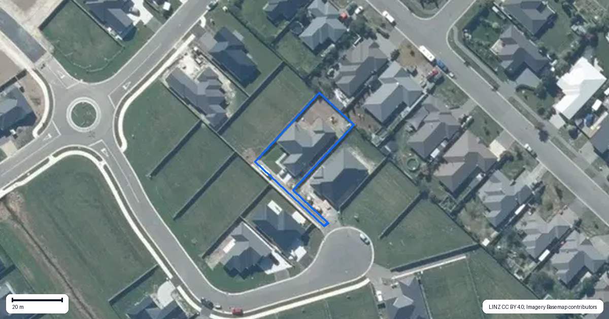 Property context map for 13 Piwakawaka Place, Leeston