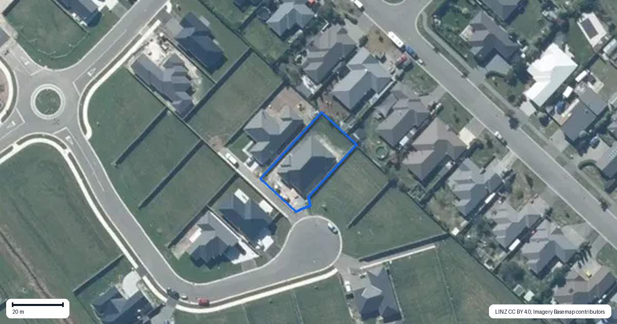 Property context map for 15 Piwakawaka Place, Leeston