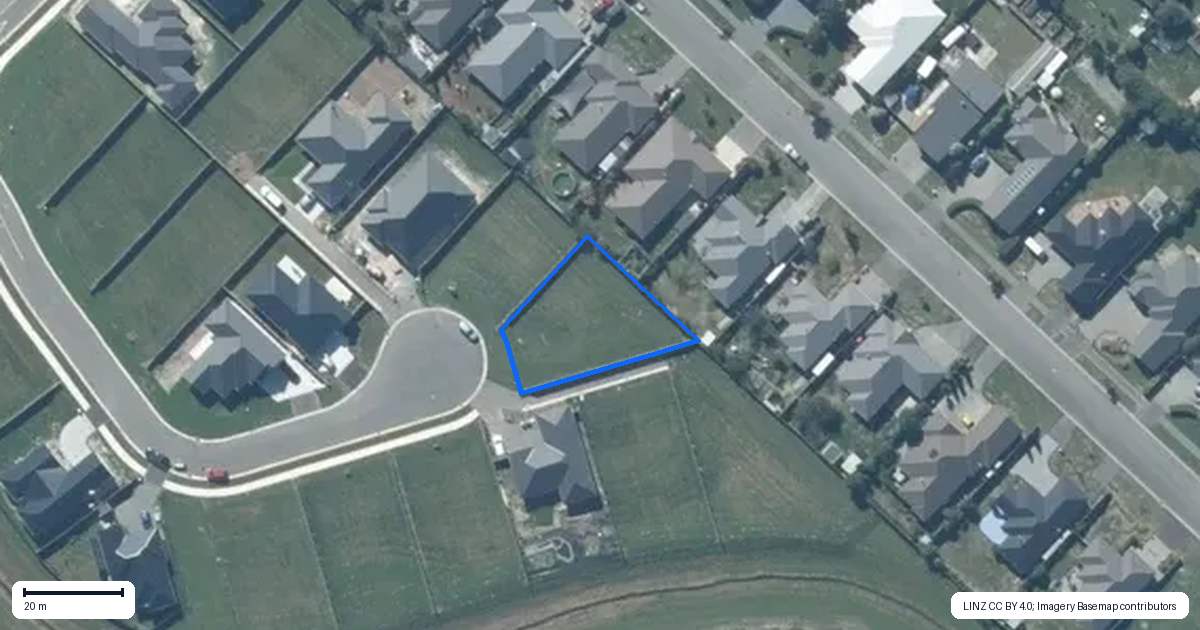 Property context map for 19 Piwakawaka Place, Leeston