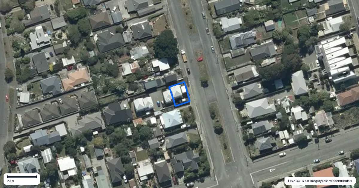 Property context map for 1/118 Oram Avenue, New Brighton, Christchurch