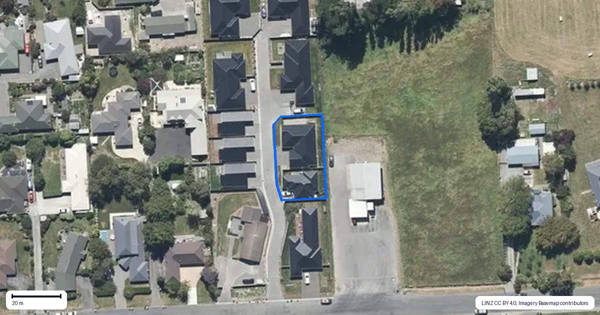 Property context map for 4 Olearia Lane, Woodend