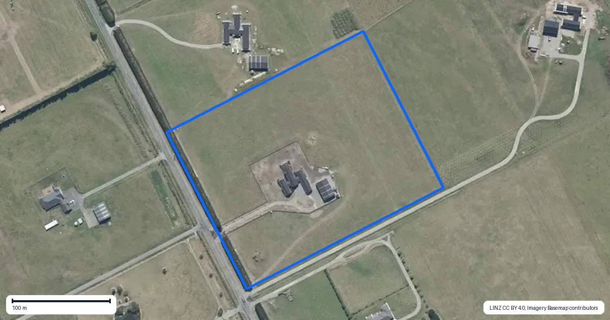Property context map for 282 Curraghs Road, Rolleston