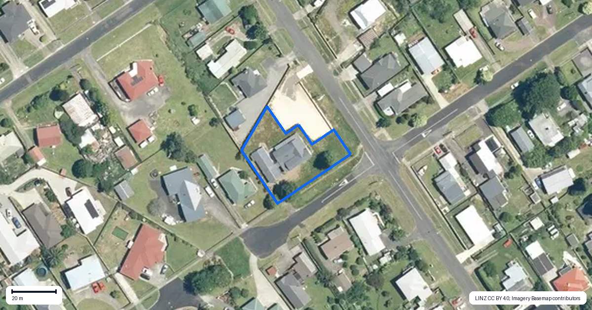 Property context map for 9A Evans Street, Waihi