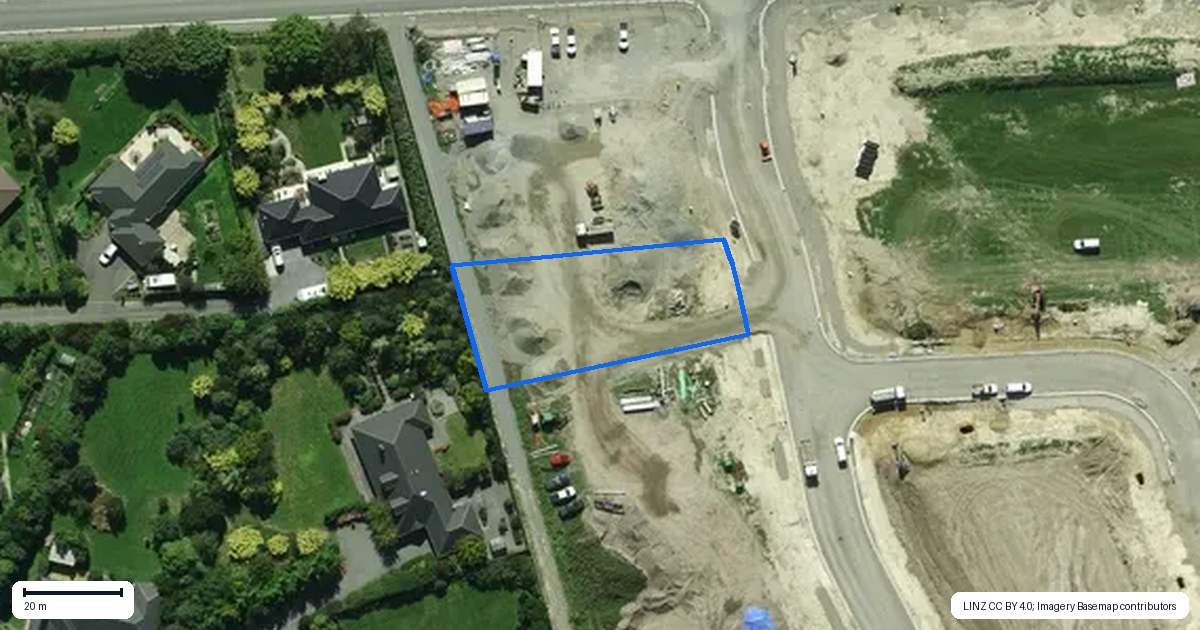 Property context map for 6 Benn Street, Amberley