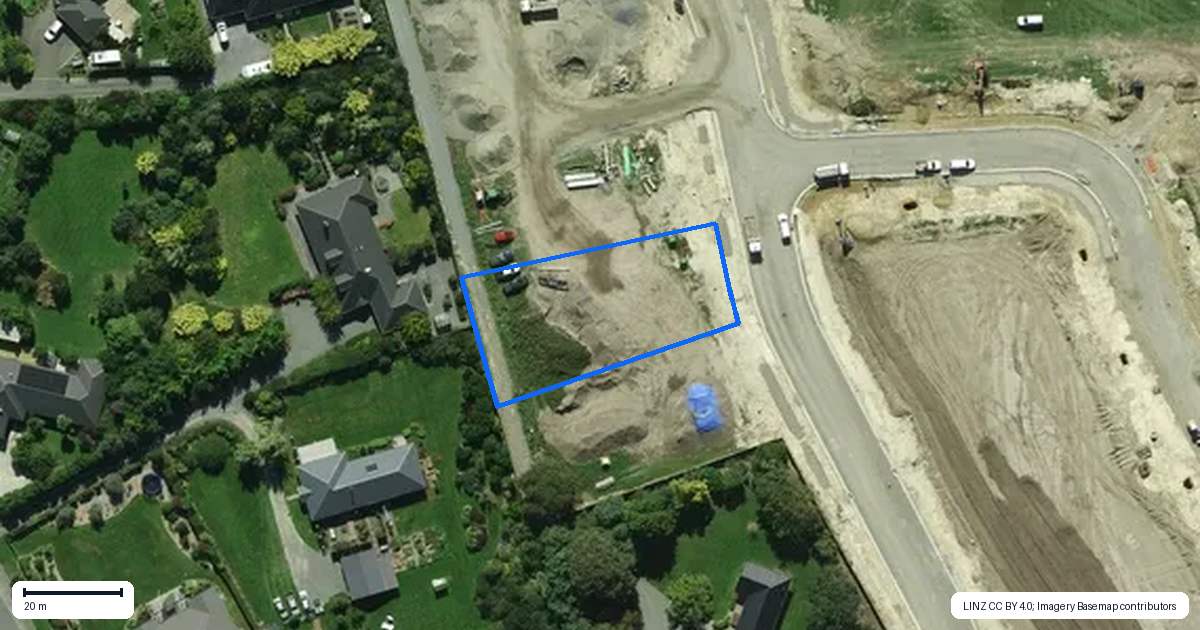 Property context map for 14 Benn Street, Amberley