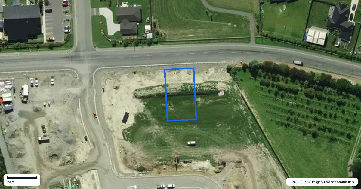 Property context map for 72 Amberley Beach Road, Amberley