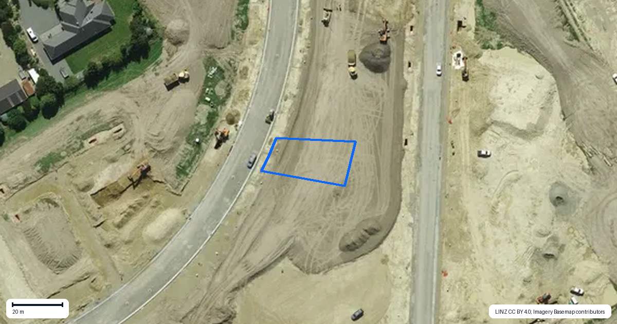 Property context map for 55 Benn Street, Amberley