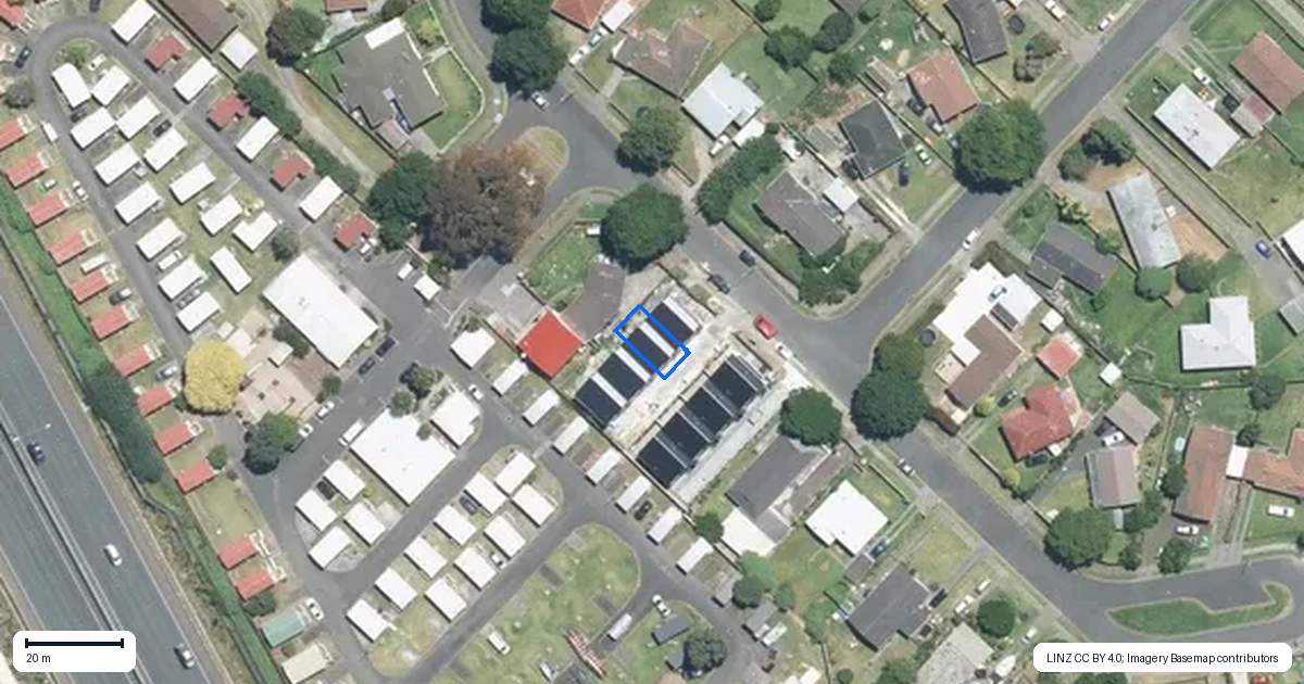 Property context map for 9B Rountree Place, Conifer Grove, Takanini