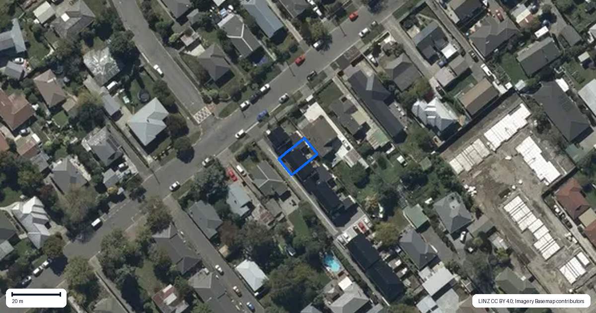 Property context map for 2/72 Cobham Street, Spreydon, Christchurch
