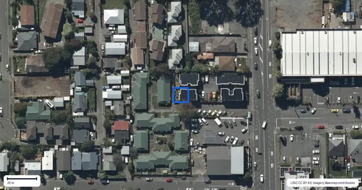Property context map for 4/265 Colombo Street, Sydenham, Christchurch