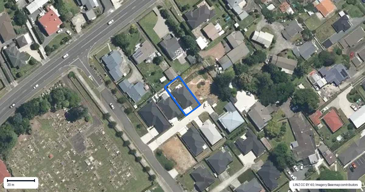 Property context map for 5 Vicarage Lane, Morrinsville