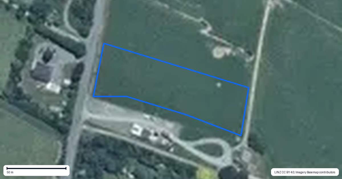 Property context map for 169 Gladstone Road, Levin
