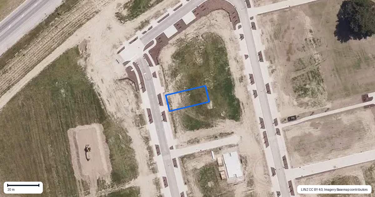Property context map for 22 Booth Drive, Cromwell