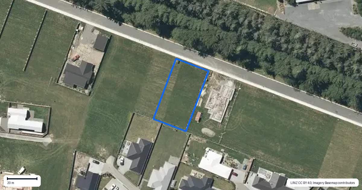 Property context map for 15 Holmes Road, Methven