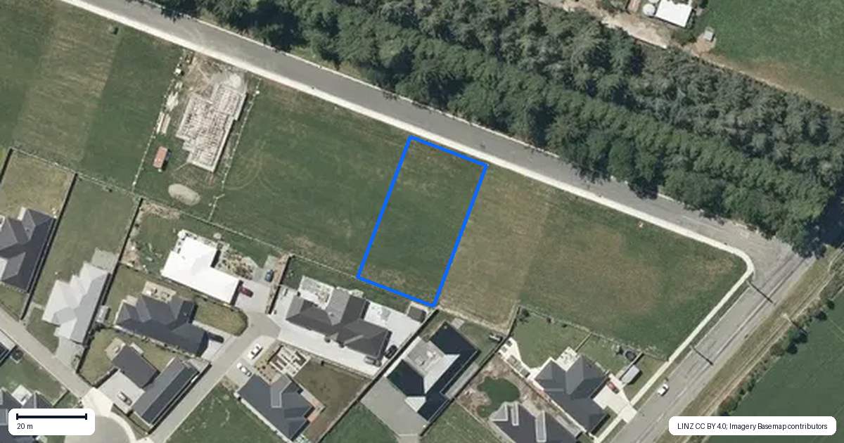 Property context map for 7 Holmes Road, Methven