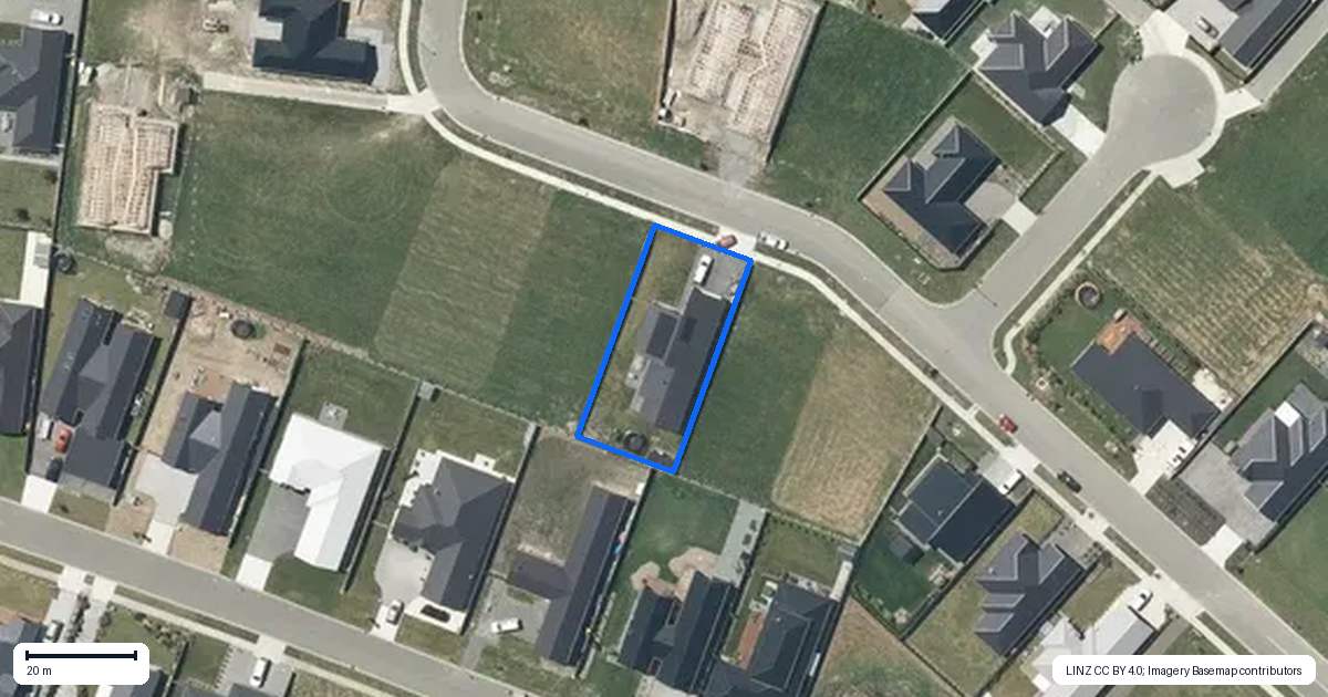 Property context map for 13 Arrowsmith Drive, Methven