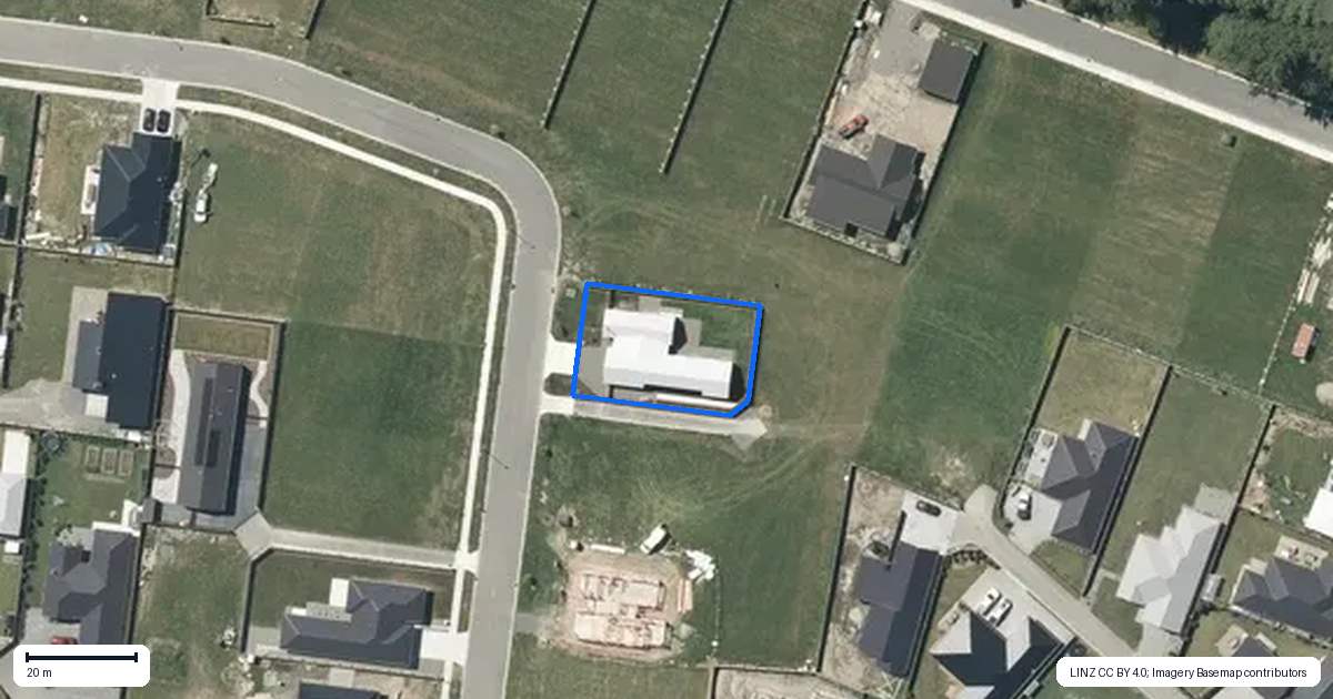 Property context map for 22 Arrowsmith Drive, Methven