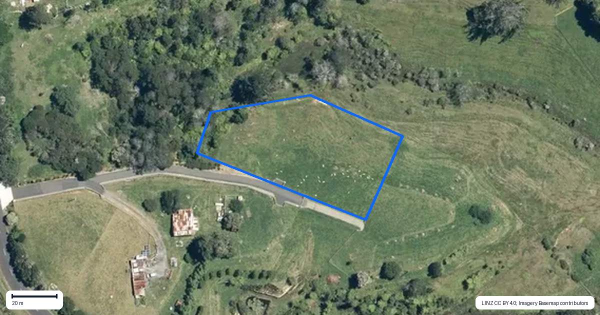 Property context map for 120B Bulltown Road, Waihi