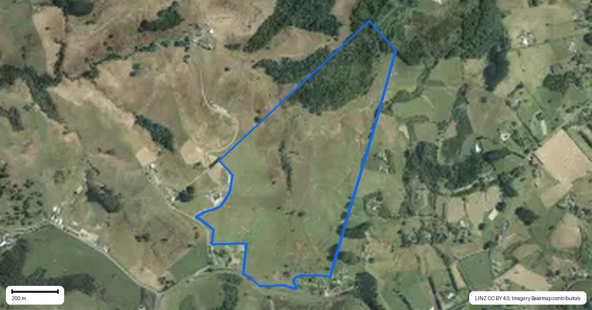 Property context map for 32 Maddaford Road, Ararimu, Drury