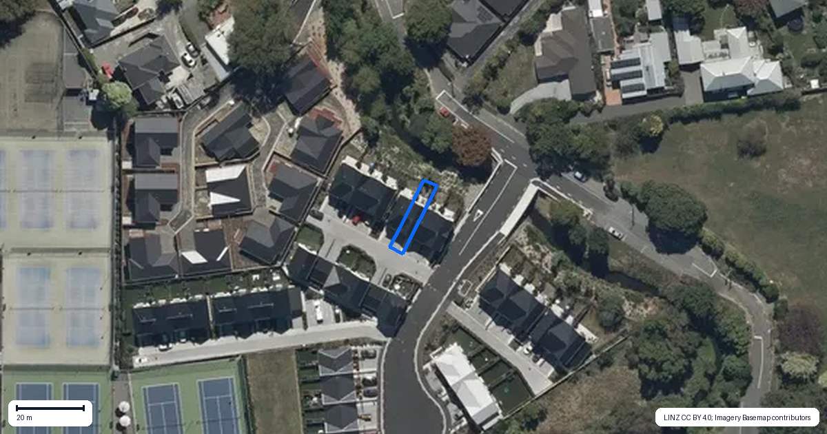 Property context map for 3/2 Matata Place, Dallington, Christchurch