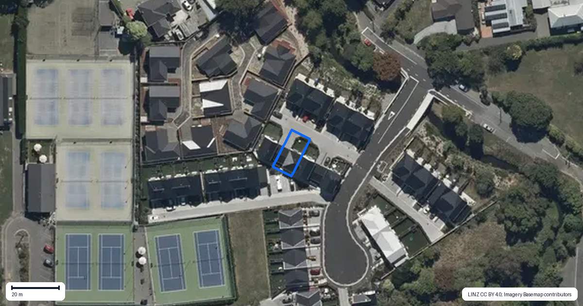 Property context map for 3/6 Matata Place, Dallington, Christchurch