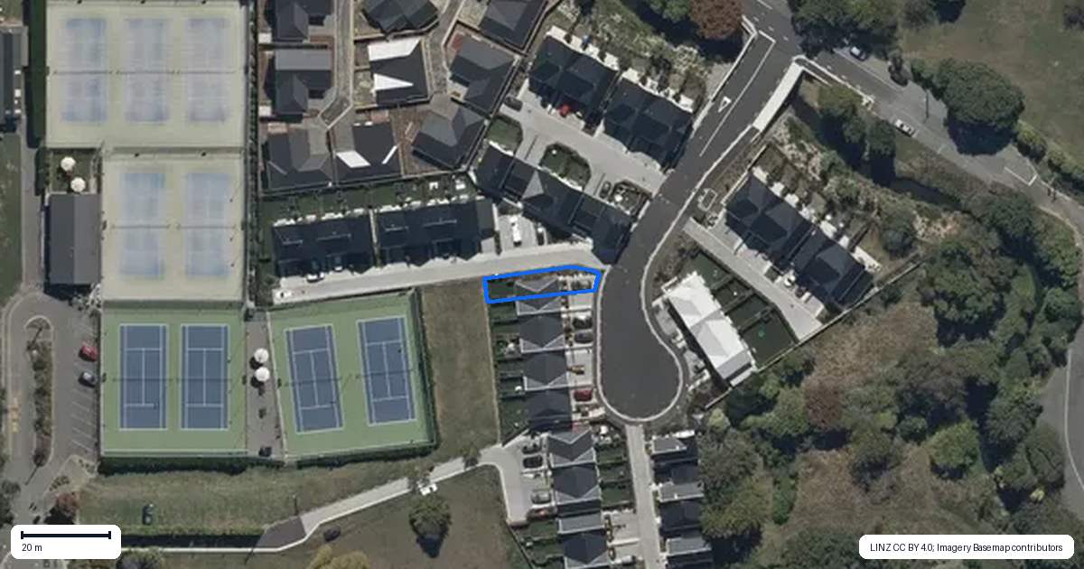 Property context map for 1/12 Matata Place, Dallington, Christchurch