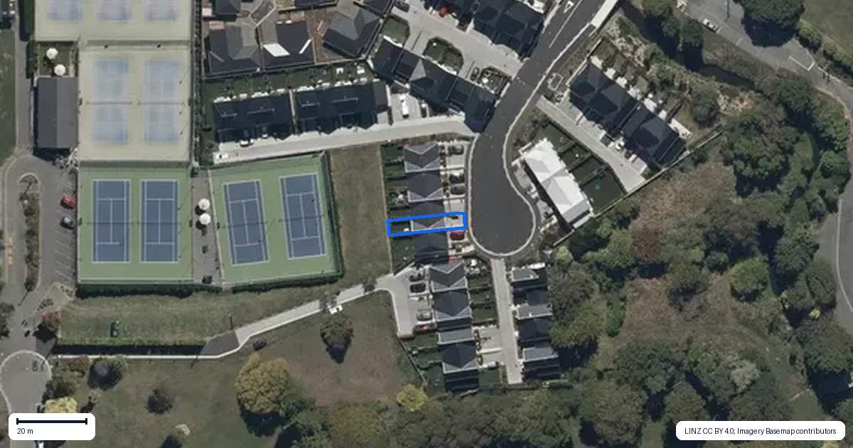 Property context map for 6/12 Matata Place, Dallington, Christchurch