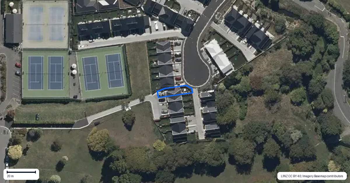 Property context map for 1/1 Tilia Lane, Dallington, Christchurch