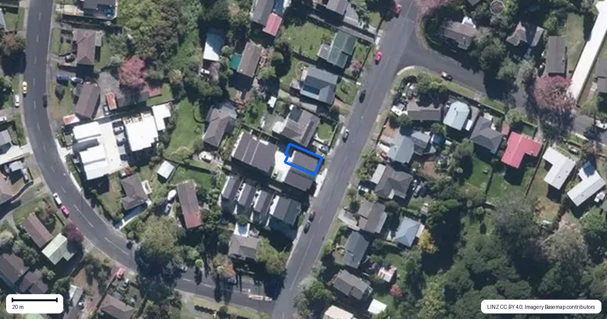 Property context map for 55A Redwood Drive, Massey, Auckland