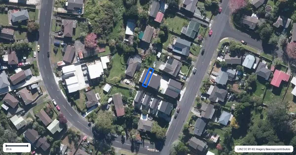 Property context map for 55E Redwood Drive, Massey, Auckland