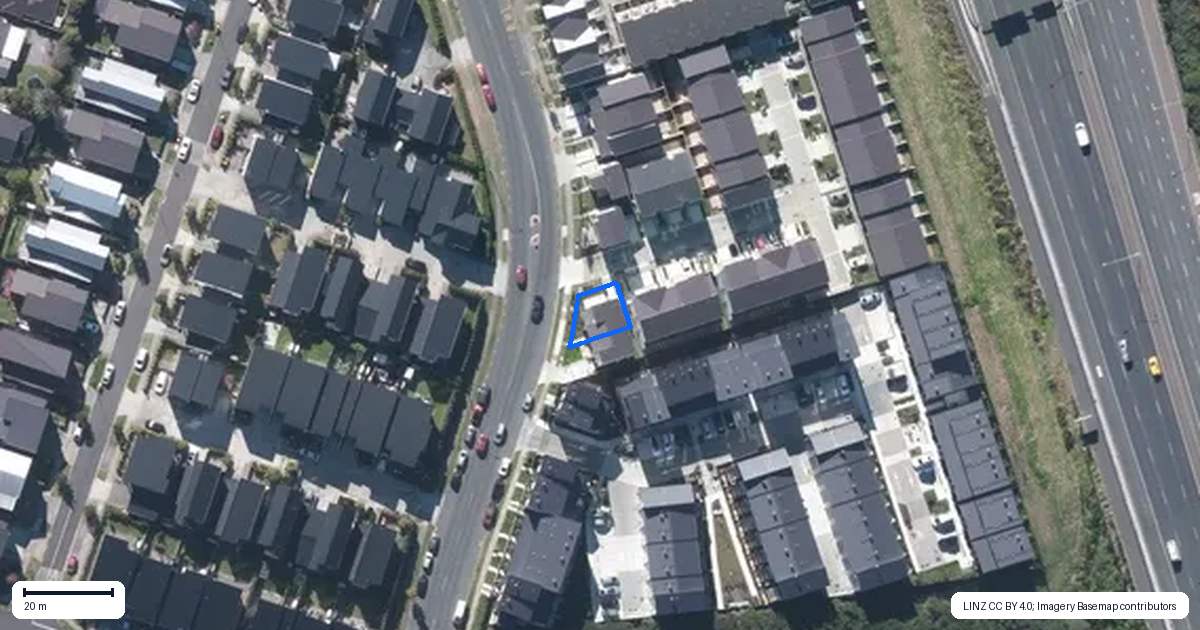 Property context map for 1 Dotterel Place, Westgate, Auckland