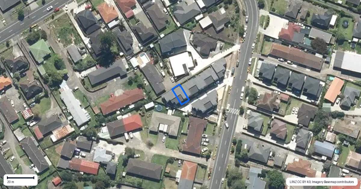 Property context map for 6/39 Wintere Road, Papatoetoe, Auckland
