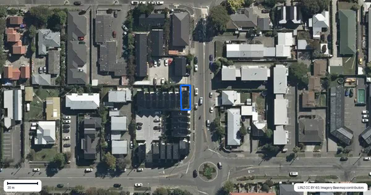 Property context map for 1/55 Stanmore Road, Linwood, Christchurch