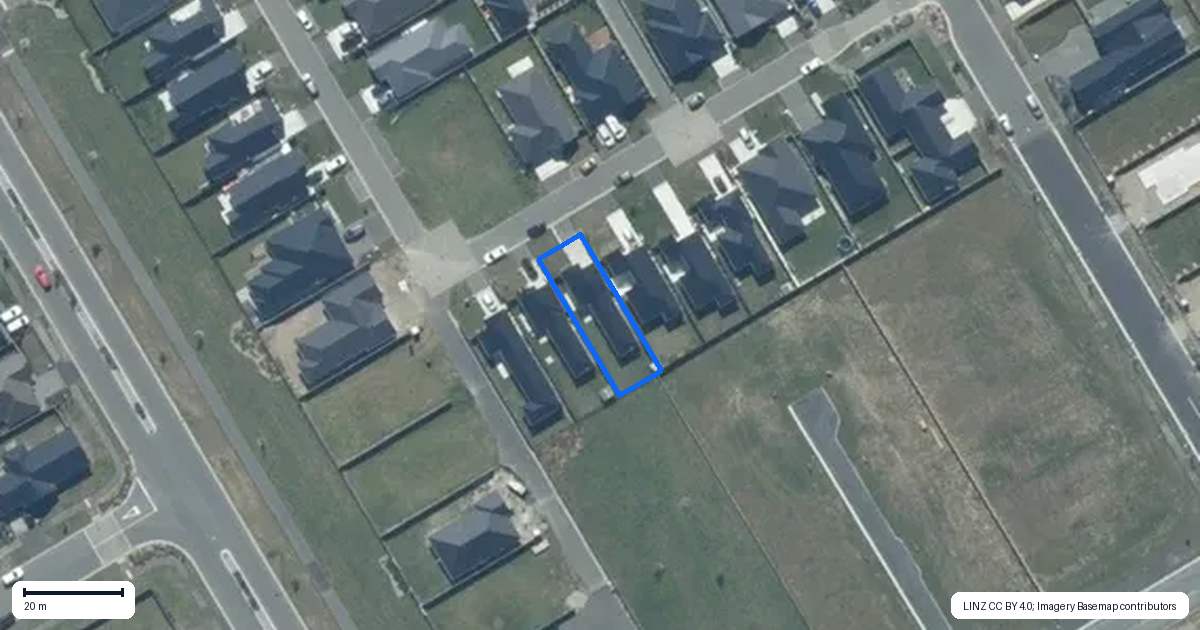 Property context map for 30 McCormick Lane, Rolleston