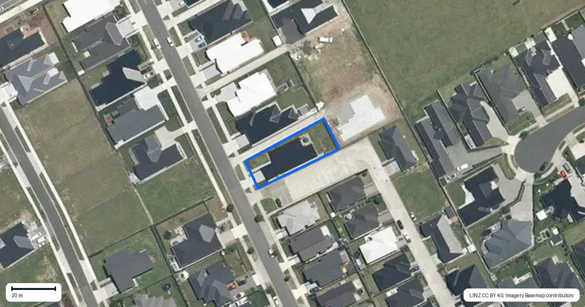 Property context map for 16 Evans Street, Morrinsville