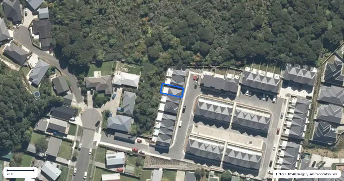 Property context map for 13 Te Ara o Puakawe, Wainuiomata, Lower Hutt