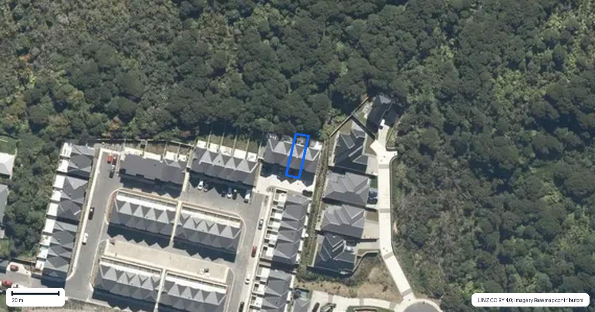 Property context map for 43 Te Ara o Puakawe, Wainuiomata, Lower Hutt