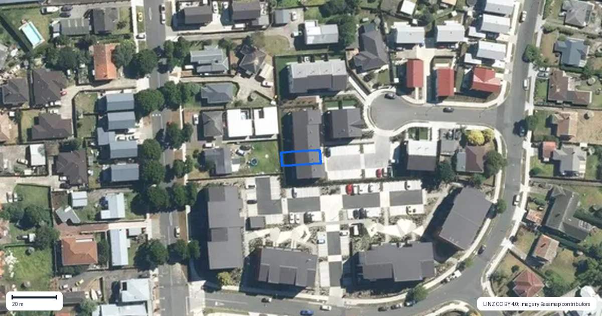 Property context map for 7B Treasury Place, Onehunga, Auckland