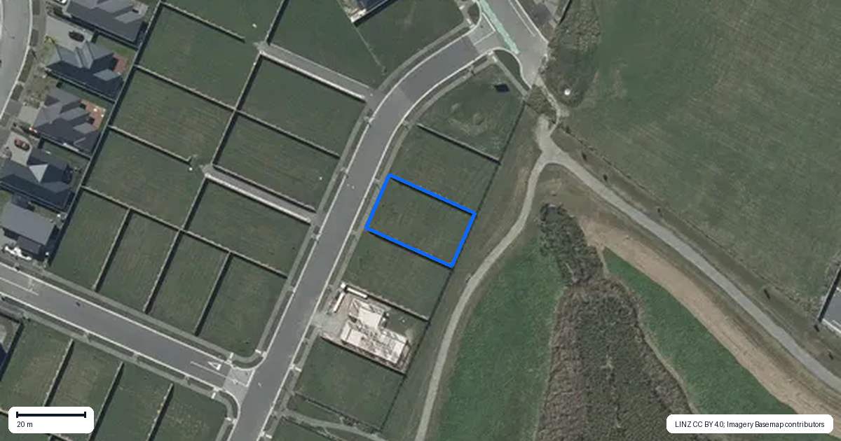 Property context map for 5 Creekside Drive, Halswell, Christchurch