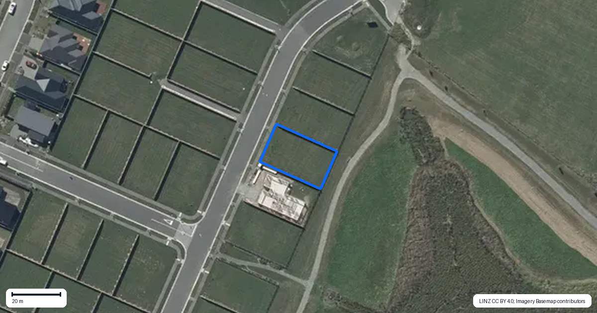 Property context map for 7 Creekside Drive, Halswell, Christchurch