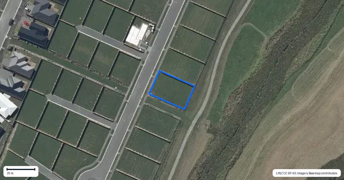 Property context map for 25 Creekside Drive, Halswell, Christchurch
