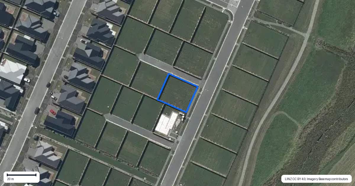 Property context map for 34 Creekside Drive, Halswell, Christchurch