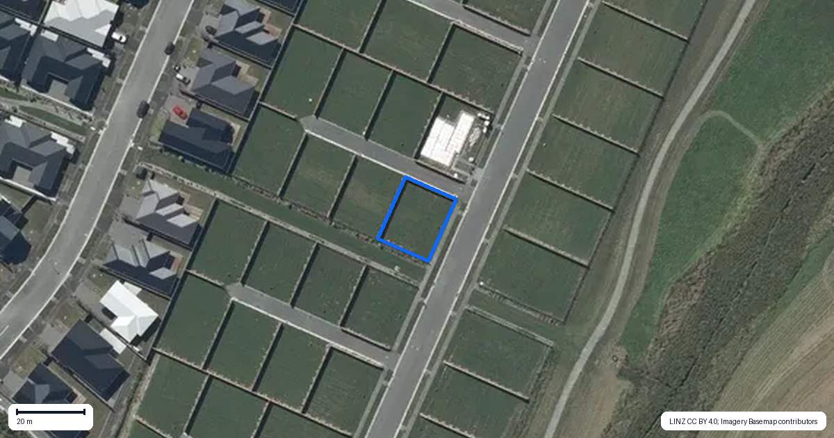 Property context map for 50 Creekside Drive, Halswell, Christchurch