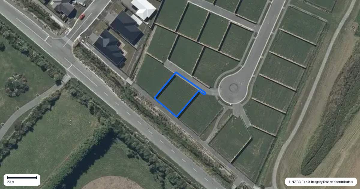 Property context map for 76 Creekside Drive, Halswell, Christchurch