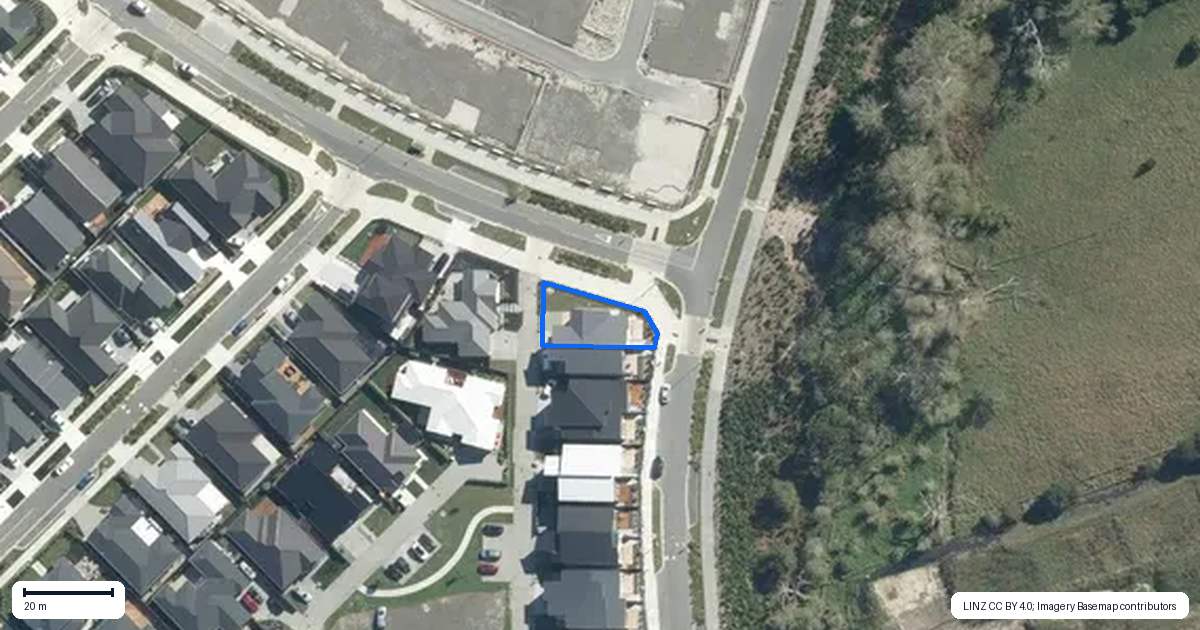 Property context map for 183 Te Taruna Drive, Wainui